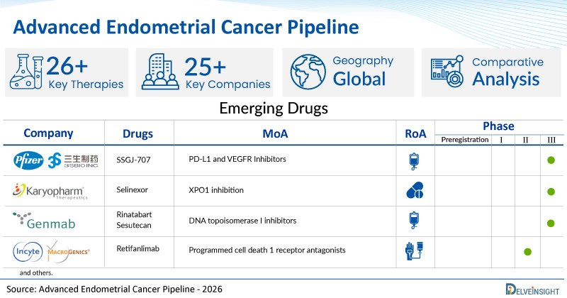 Advanced Endometrial Cancer Clinical Trial Pipeline Analysis: 25+ Key Companies Shaping the Future of Advanced Endometrial Cancer Therapeutics Space | DelveInsight