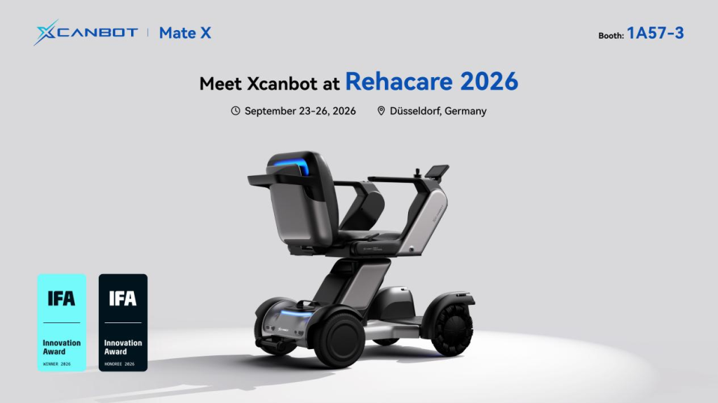 Award-Winning Xcanbot Mate X Makes Its Trade Debut at REHACARE International 2026