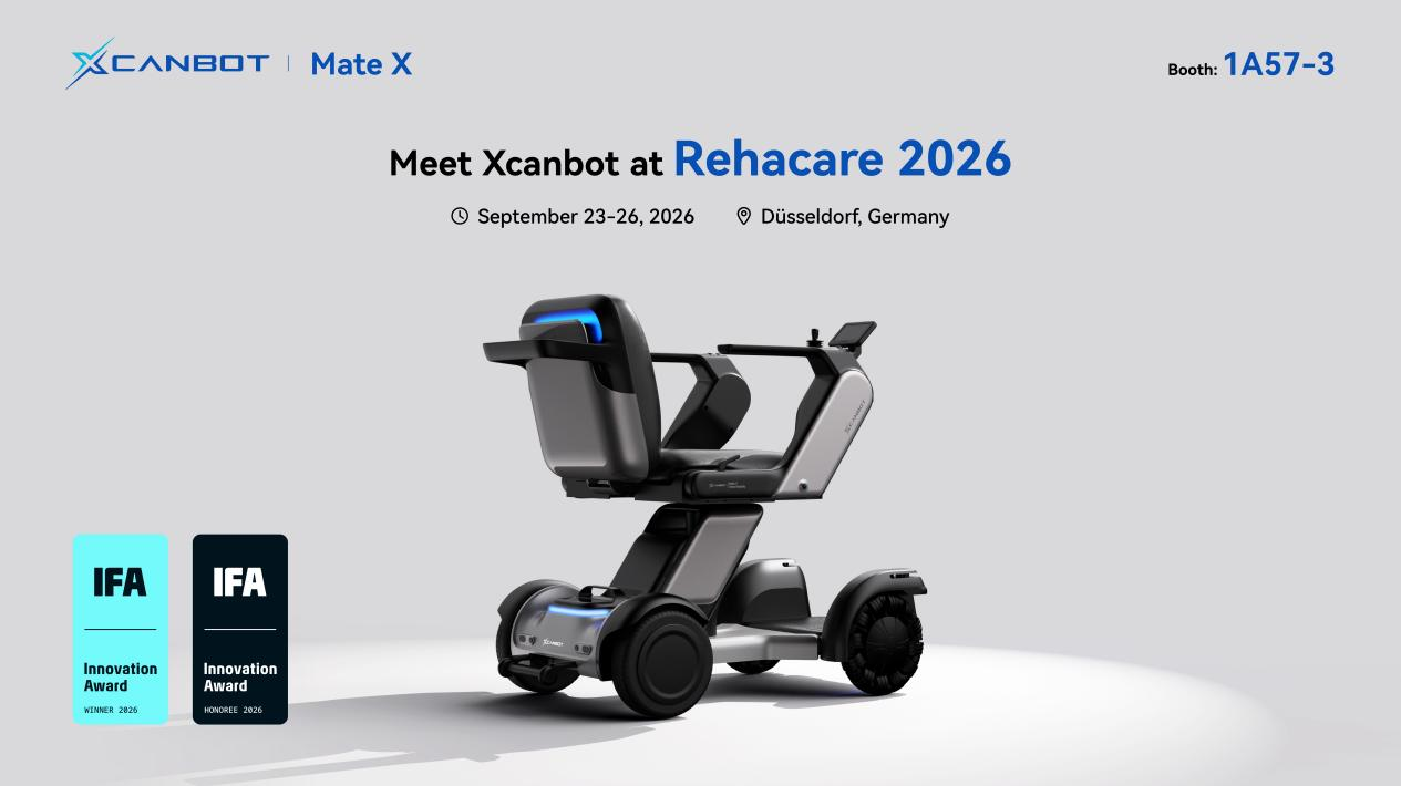 Award-Winning Xcanbot Mate X Makes Its Trade Debut at REHACARE International 2026