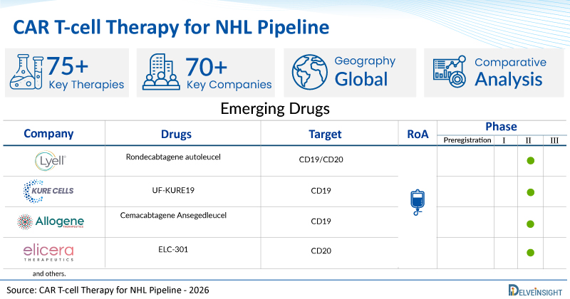 CAR T-cell Therapy for NHL Clinical Trial Landscape Expands: Over 70 Companies Advancing Next-Generation Therapies | DelveInsight