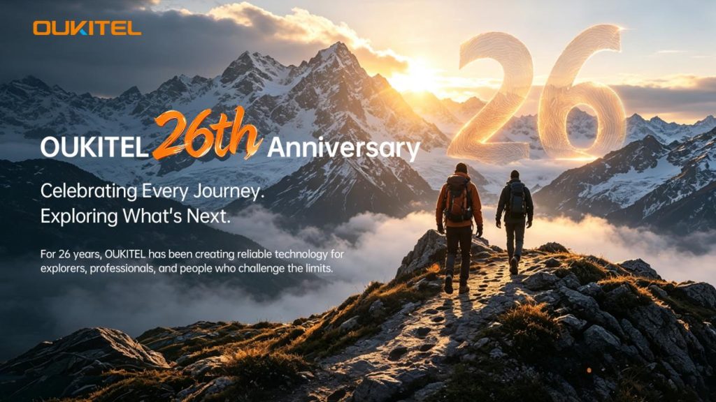 OUKITEL Celebrates 26th Anniversary: Launches Global Explorer Challenge with Best-Selling Devices as Prizes