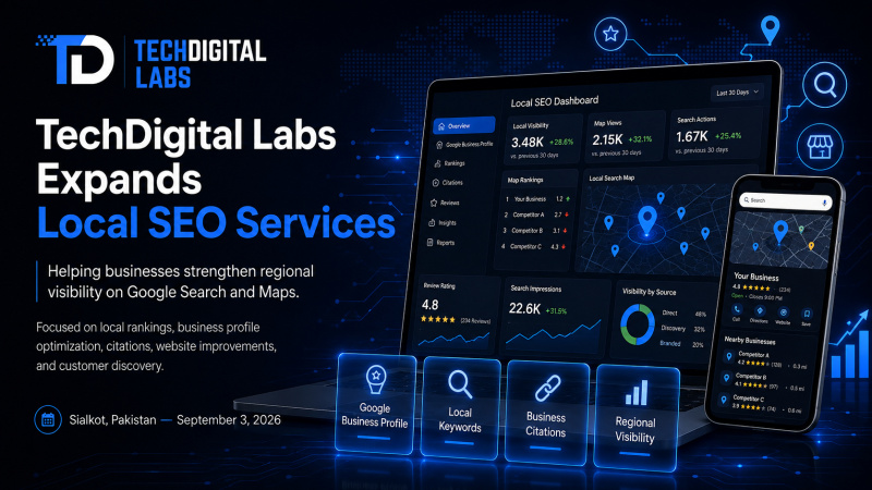 TechDigital Labs Expands Local SEO Services to Help Businesses Strengthen Regional Visibility