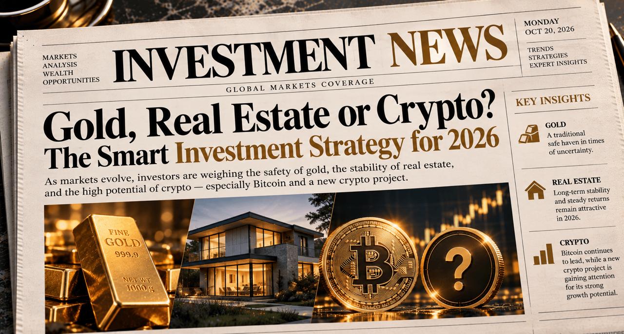 Crypto News: Pepeto Announces AI DeFi Tools While Investors Weigh Real Estate, Gold and the Bitcoin for 2026's Smartest Investment
