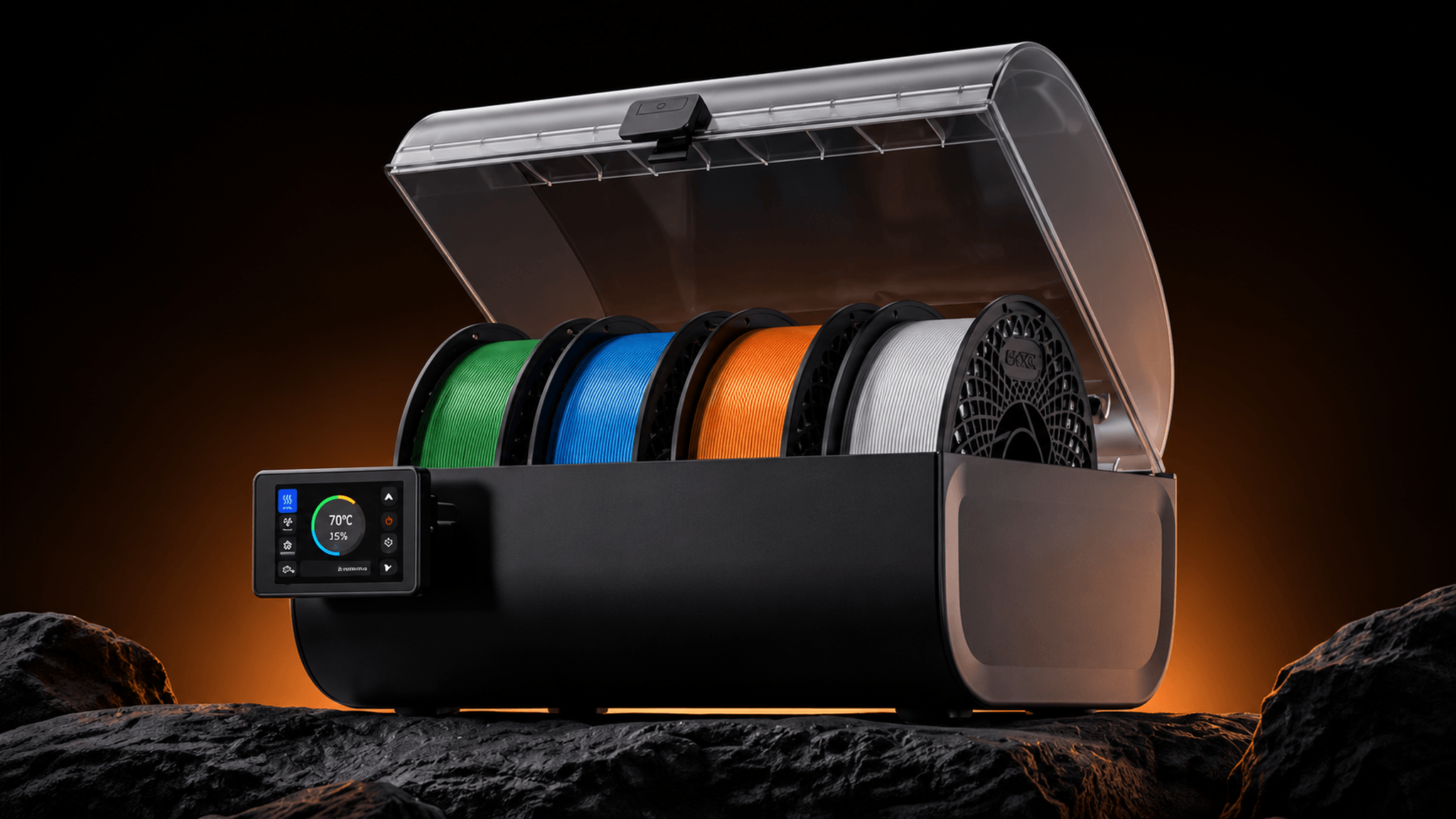 eSUN Introduces eBOX Plus: An Intelligent Filament Dryer with 80°C Heating and Four-Spool Capacity