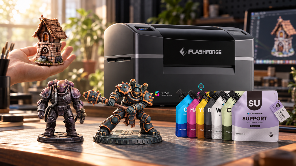 Flashforge Introduces CJ270 as Full-Color 3D Printing Moves Toward Desktop Applications