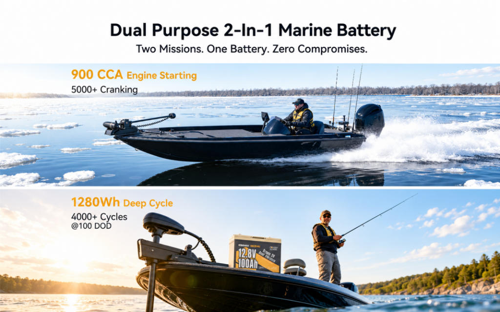 Power Queen Introduces Group 24 Dual-Purpose Marine Battery With 15% Smart Starting Reserve