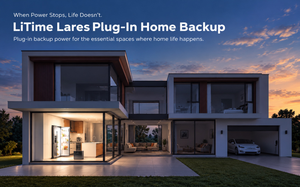 Redefining Home Backup: LiTime Pioneers a Space-Based Plug-In Home Backup Solution with the All-New Lares Series