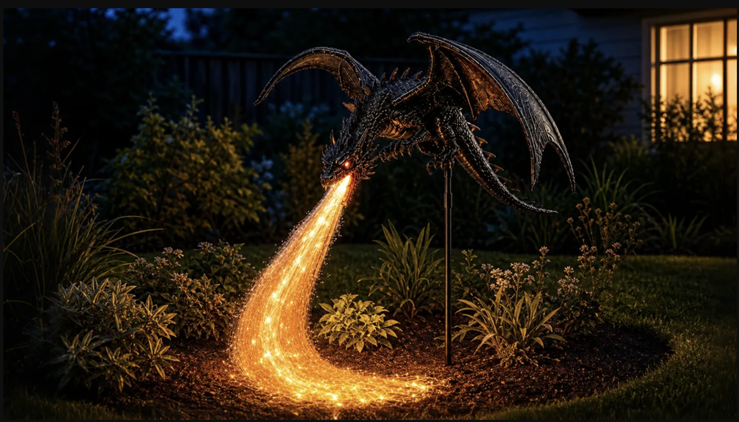 Shirem DragonFlame Introduces Solar Dragon Garden Light for Fantasy-Inspired Outdoor Spaces